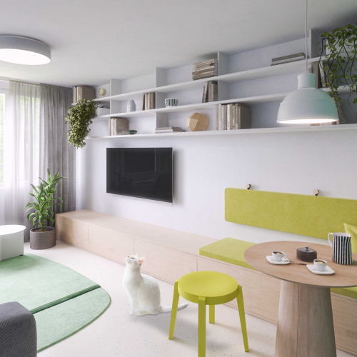 Krč - rekonstrukce bytu v panelovém domě2