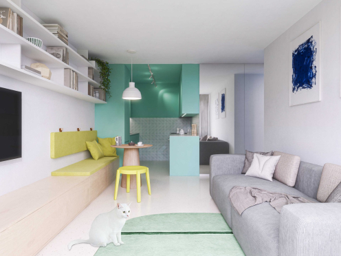 Krč - rekonstrukce bytu v panelovém domě1